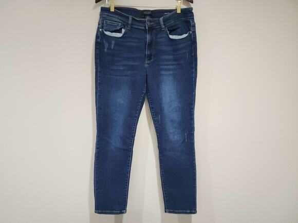 Judy Blue Denim - Judy Blue Los Angeles Jeans Womens 14W Blue Denim Slim Fir Straight Leg Outdoor
